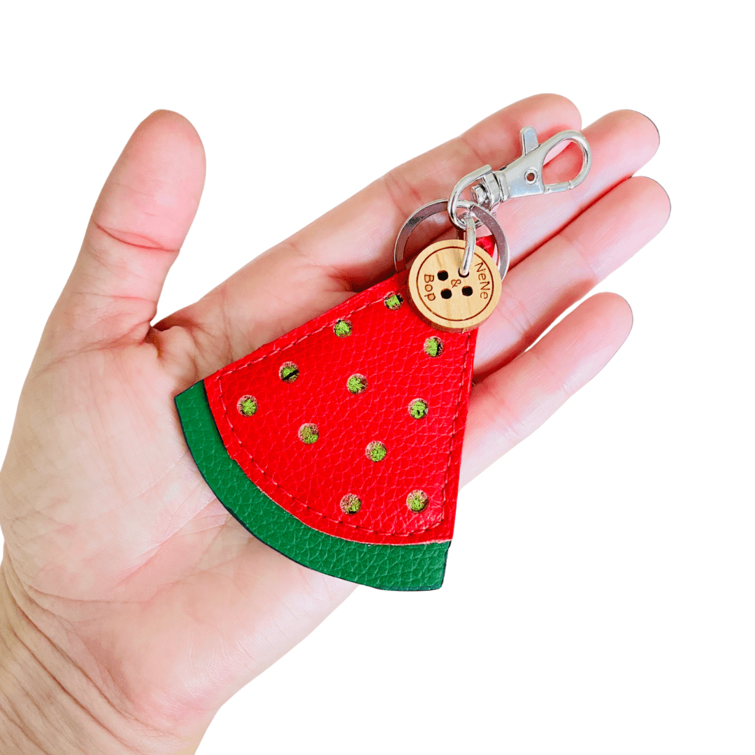 Mini Leather Watermelon Bag Charm – Sweet Style On-the-Go 🍉