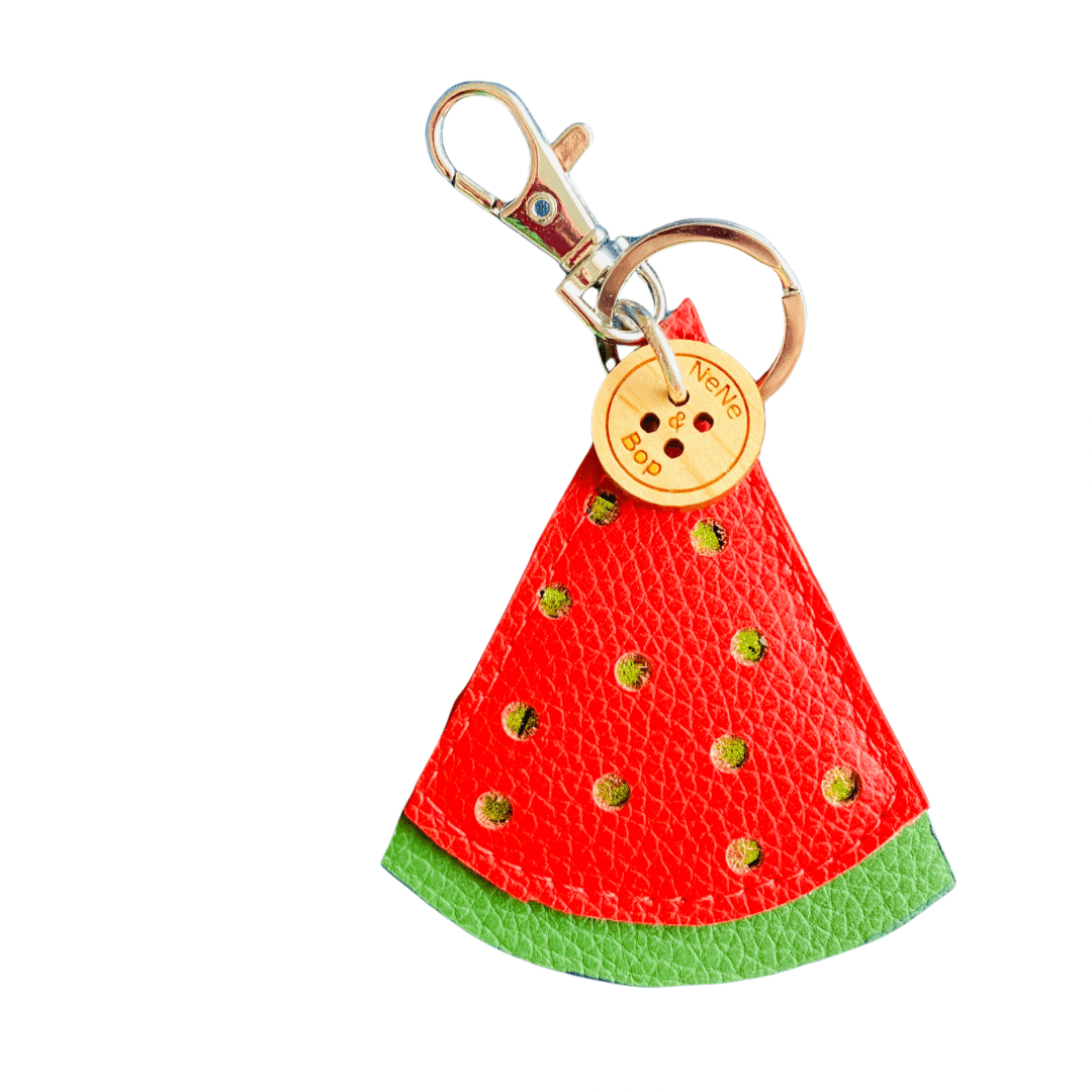 Mini Leather Watermelon Bag Charm – Sweet Style On-the-Go 🍉