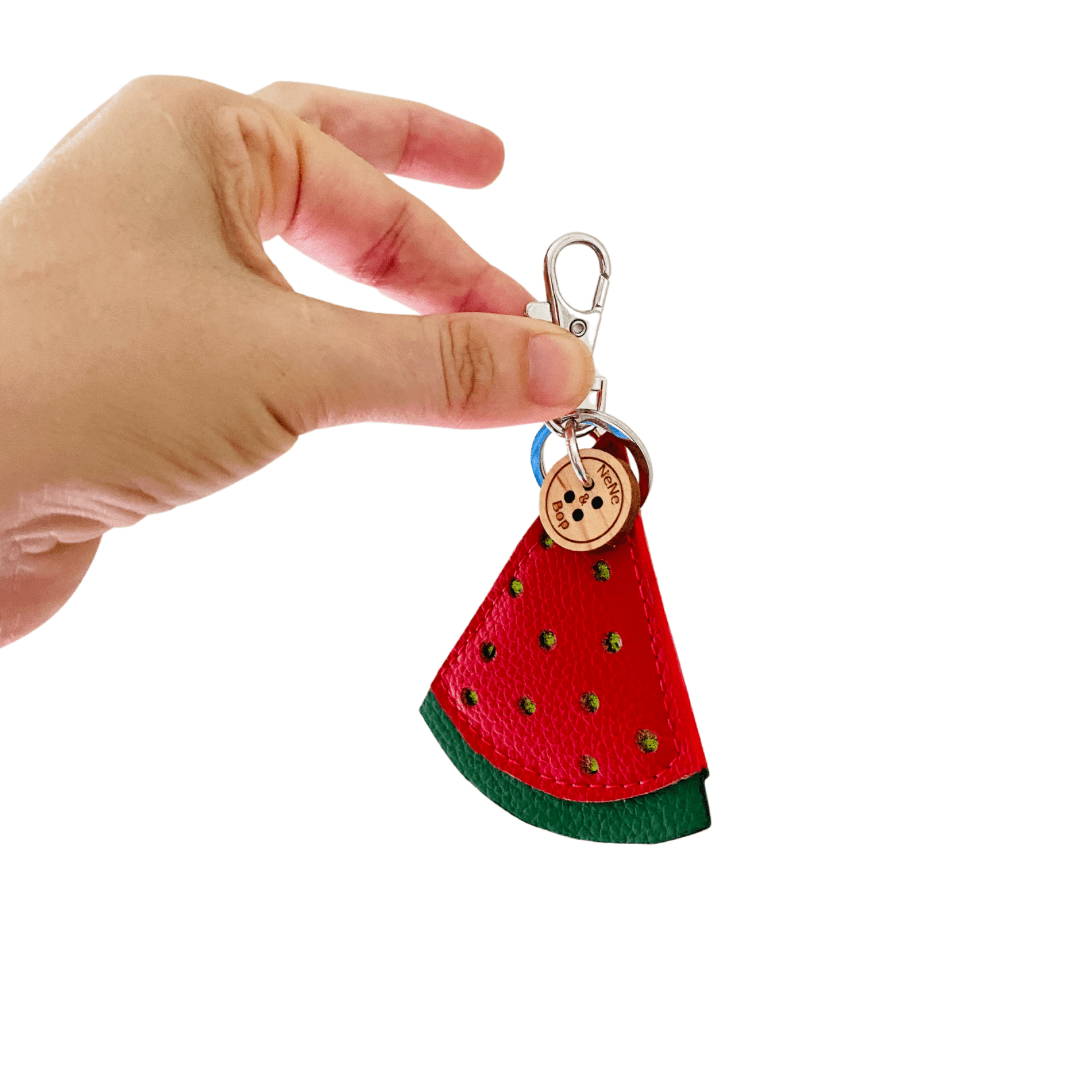 Mini Leather Watermelon Bag Charm – Sweet Style On-the-Go 🍉