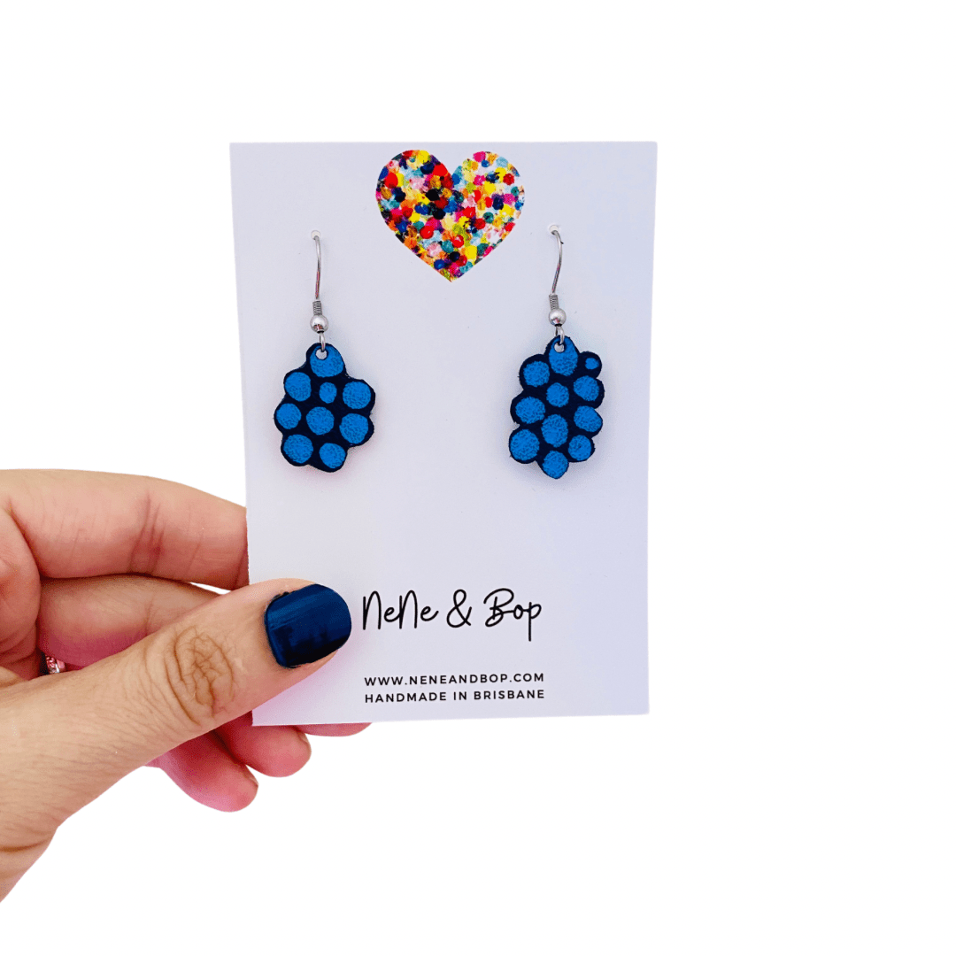 Mini Earrings - Blackberries