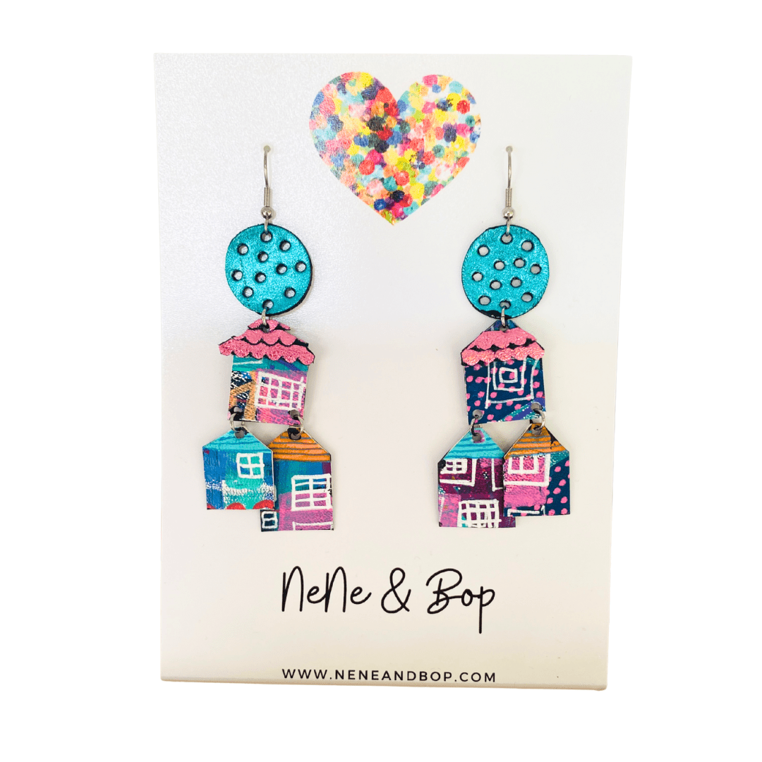 It Takes a Village - Maxi - Leather Earrings