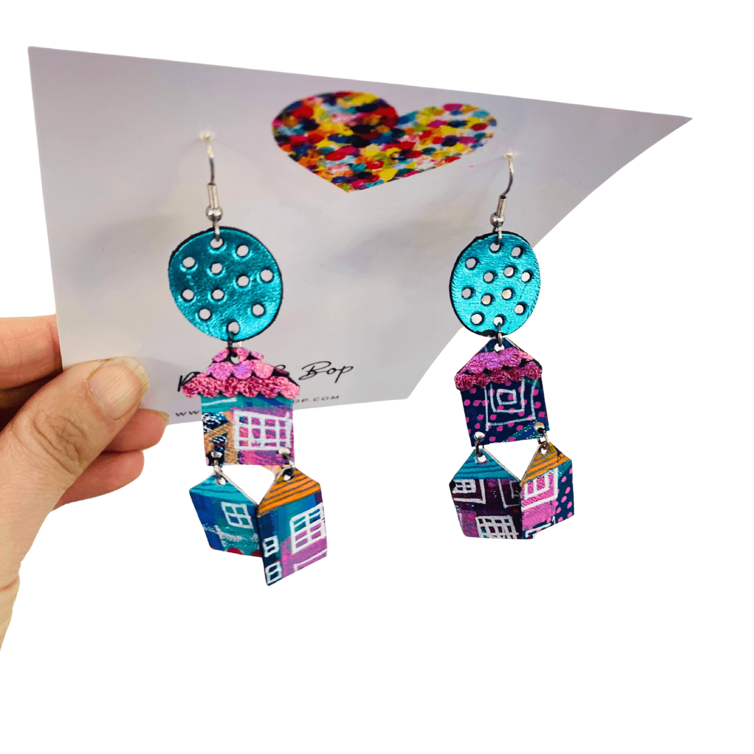 It Takes a Village - Maxi - Leather Earrings