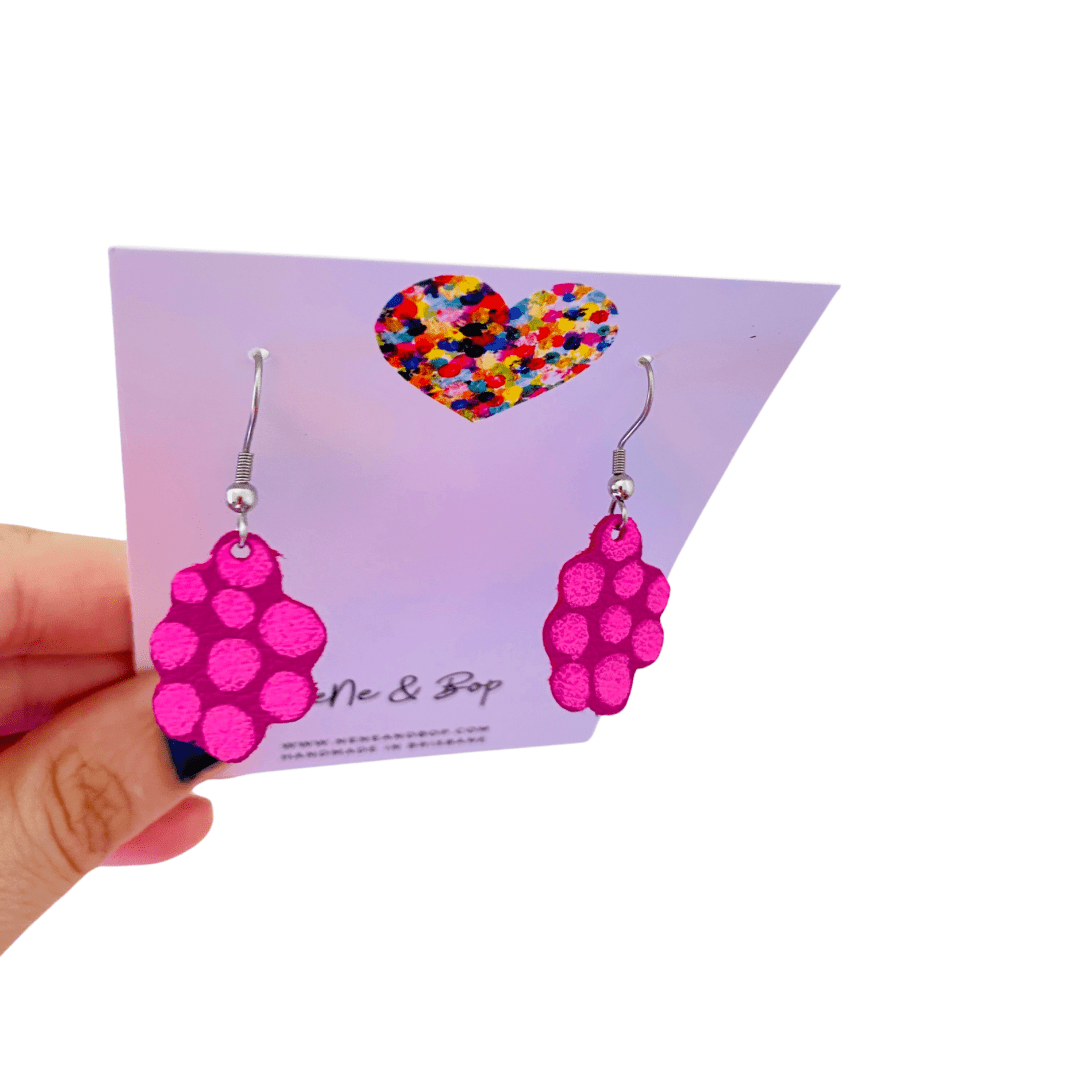 Mini Earrings - Raspberries