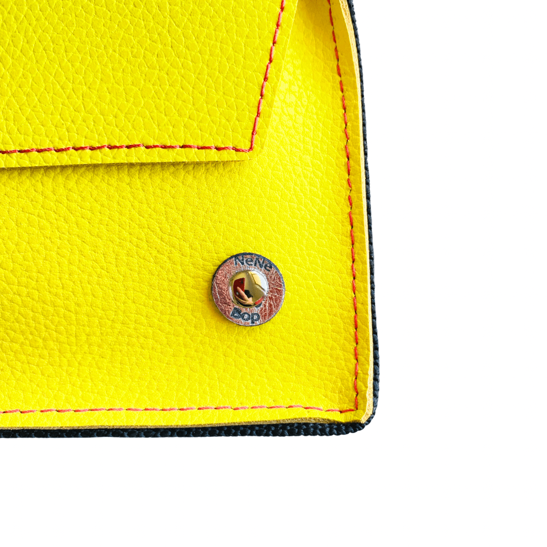 ALLY Mini - 4 in 1 Leather Bag - Yellow Rainbow Pebble