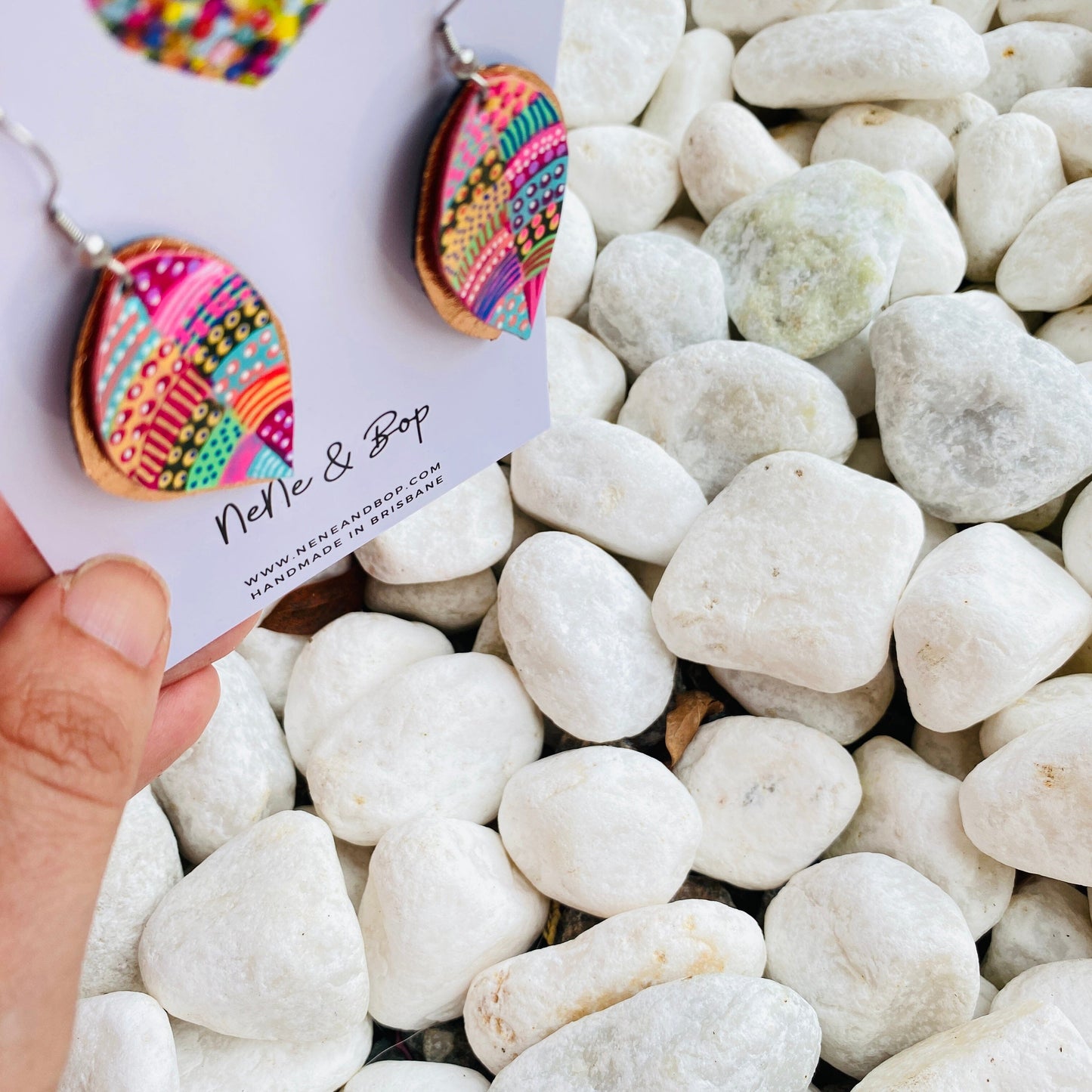 Be-leaf Hand Painted Earrings - ONE earring