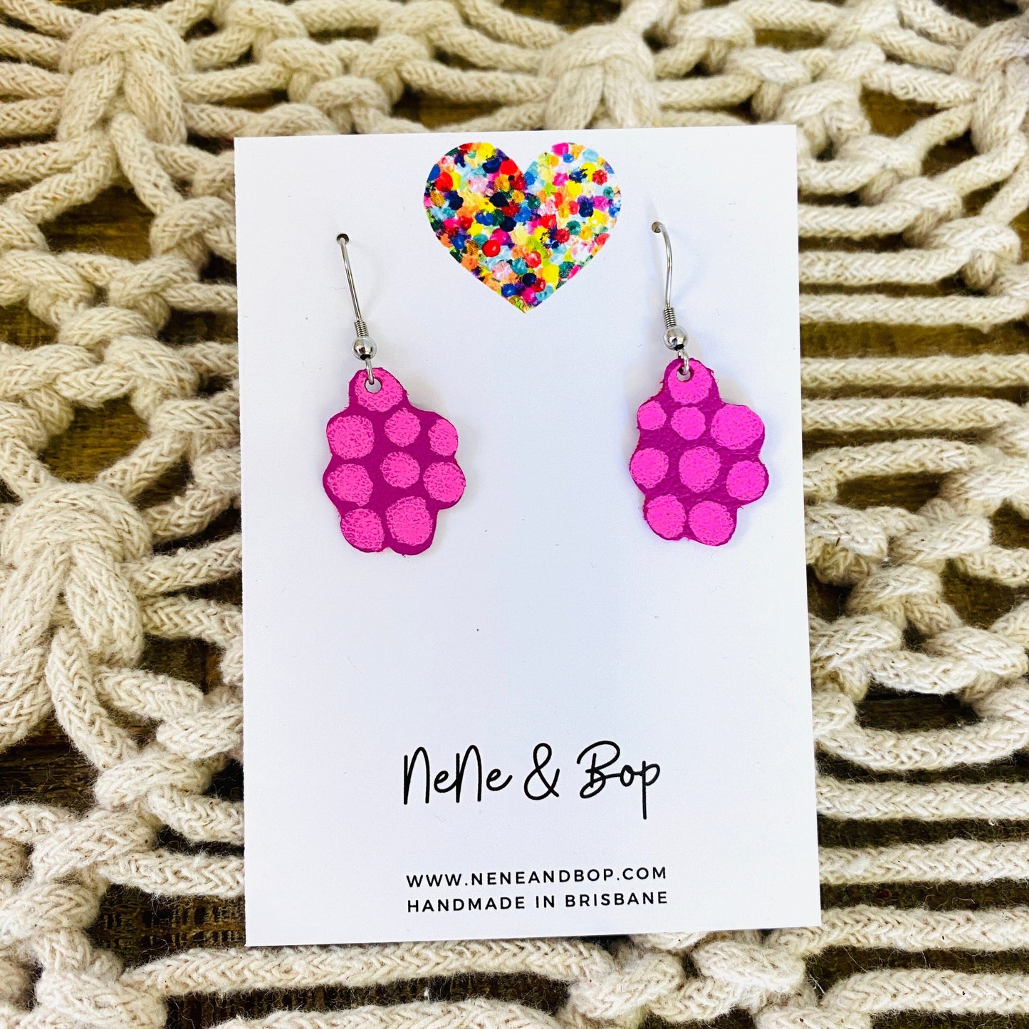 Mini Earrings - Raspberries