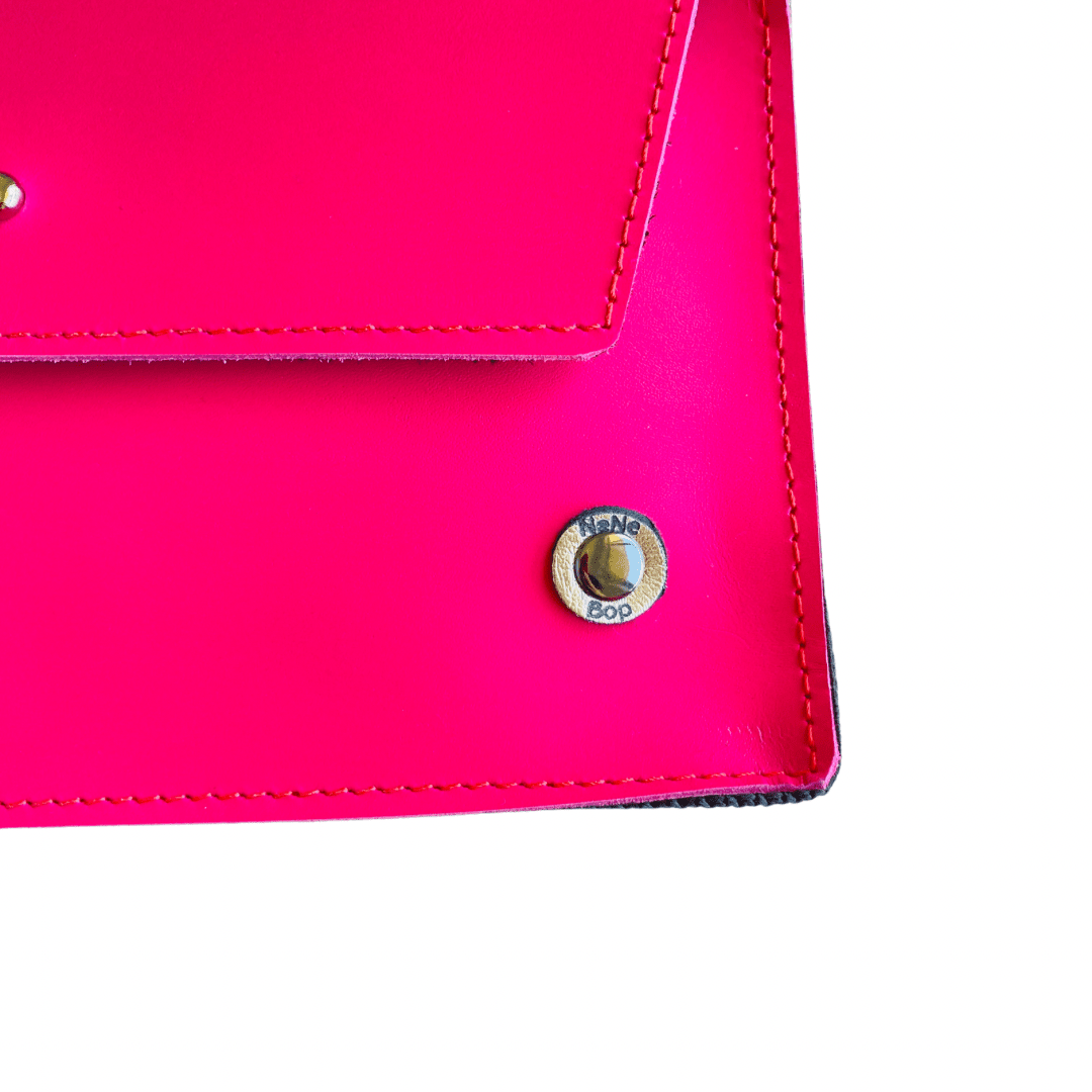 ALLY Mini - 4 in 1 Leather Bag - Bright Pink