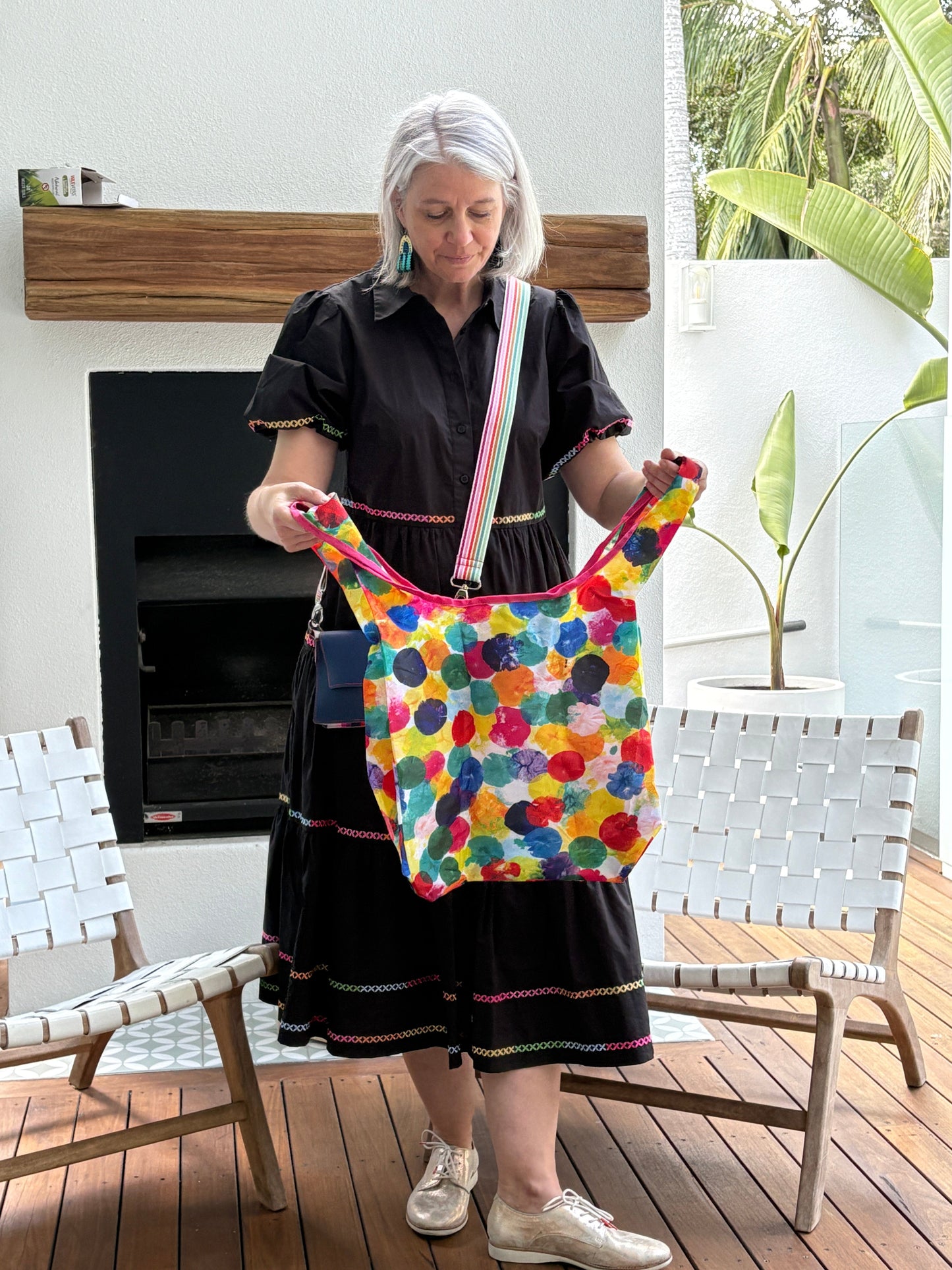 Foldable Shopping Tote - Exclusive NeNe & Bop Print