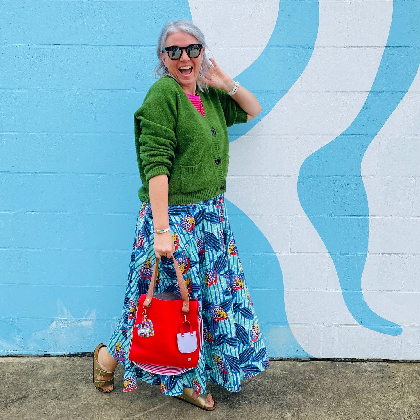 The Everyday Leather Tote & Crossbody Red/Pink