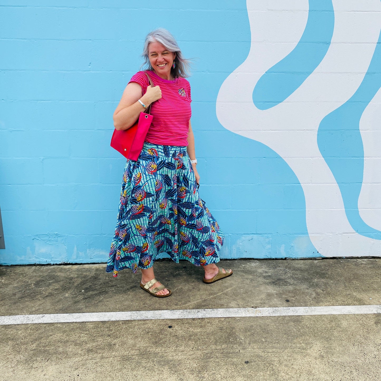 The Everyday Leather Tote & Crossbody Red/Pink