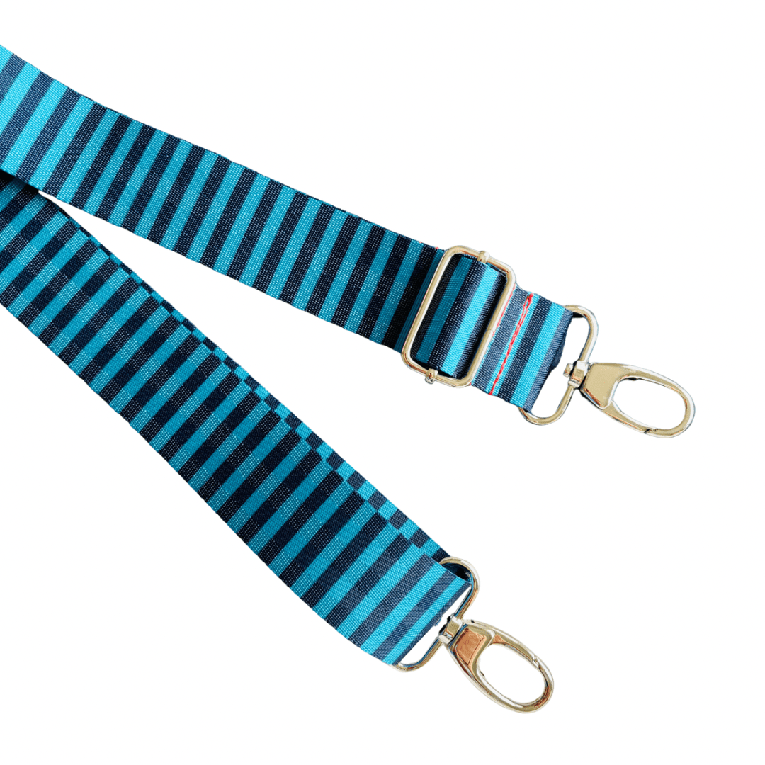 Candy Stripe - Light/Dark Blue - Adjustable Shoulder Strap