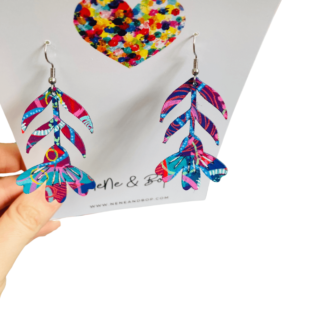 Festival Flora - Midi - Leather Earrings