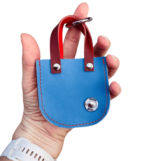Mini Leather Tote Bag Charm – Tiny Tote, Big Style Blue/Navy