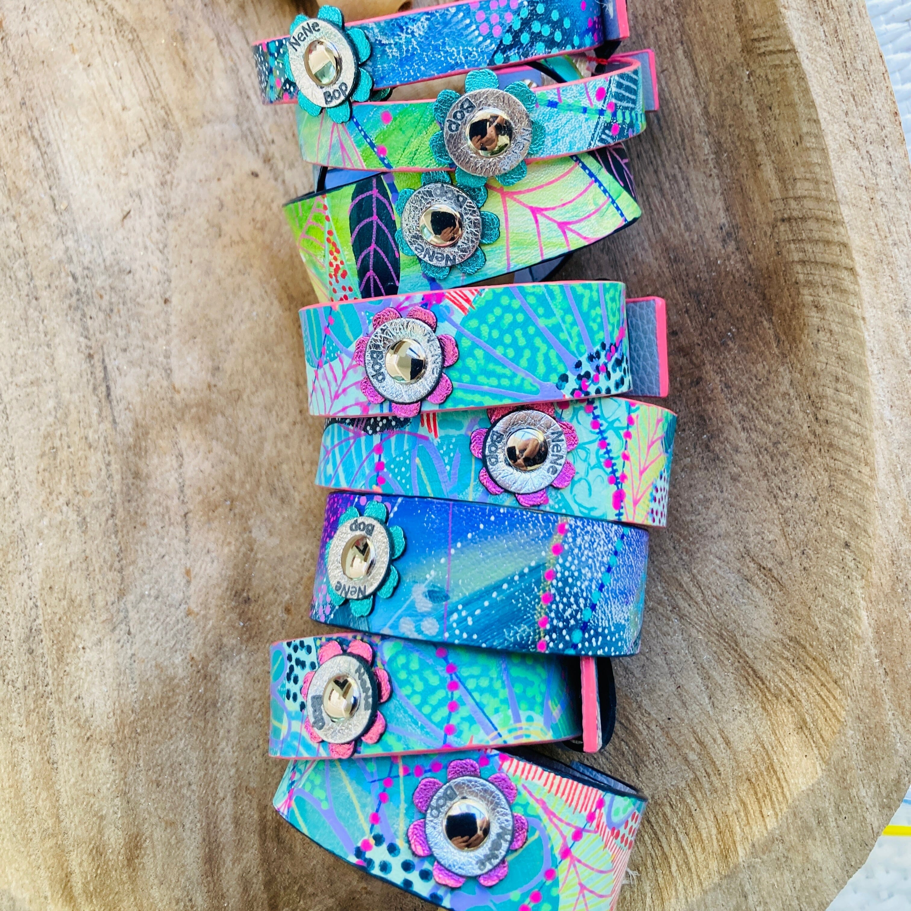 Leather Cuffs – NeNe & Bop