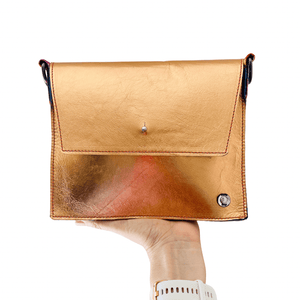 ALLY Leather Crossbody bag - Midi - Rose Gold