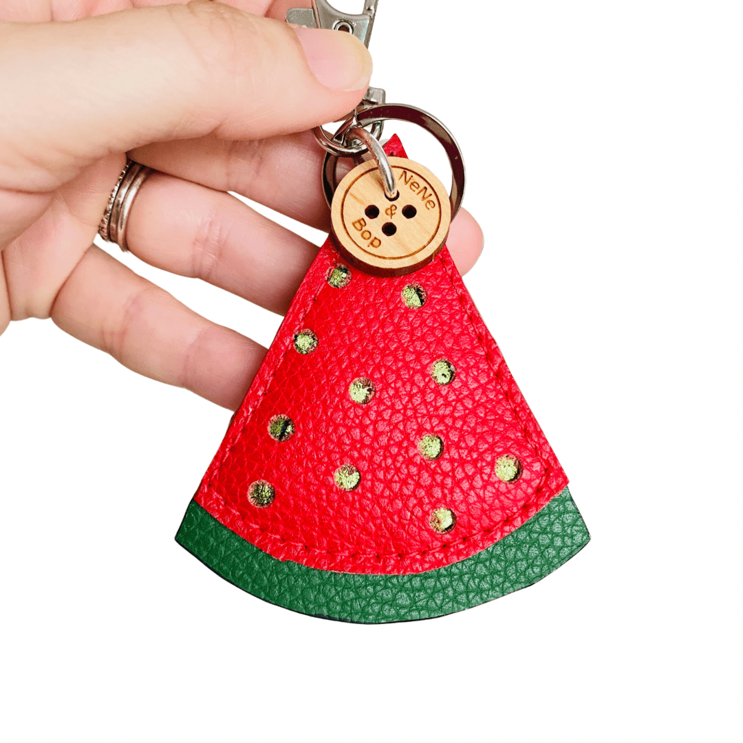 Mini Leather Watermelon Bag Charm – Sweet Style On-the-Go 🍉