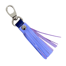 Load image into Gallery viewer, Leather Tassel Charm - Lilac