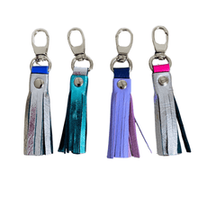 Load image into Gallery viewer, Leather Tassel Charm - Lilac