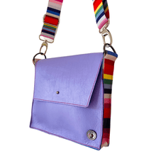 Load image into Gallery viewer, ALLY Leather Crossbody bag - Midi - Lavender
