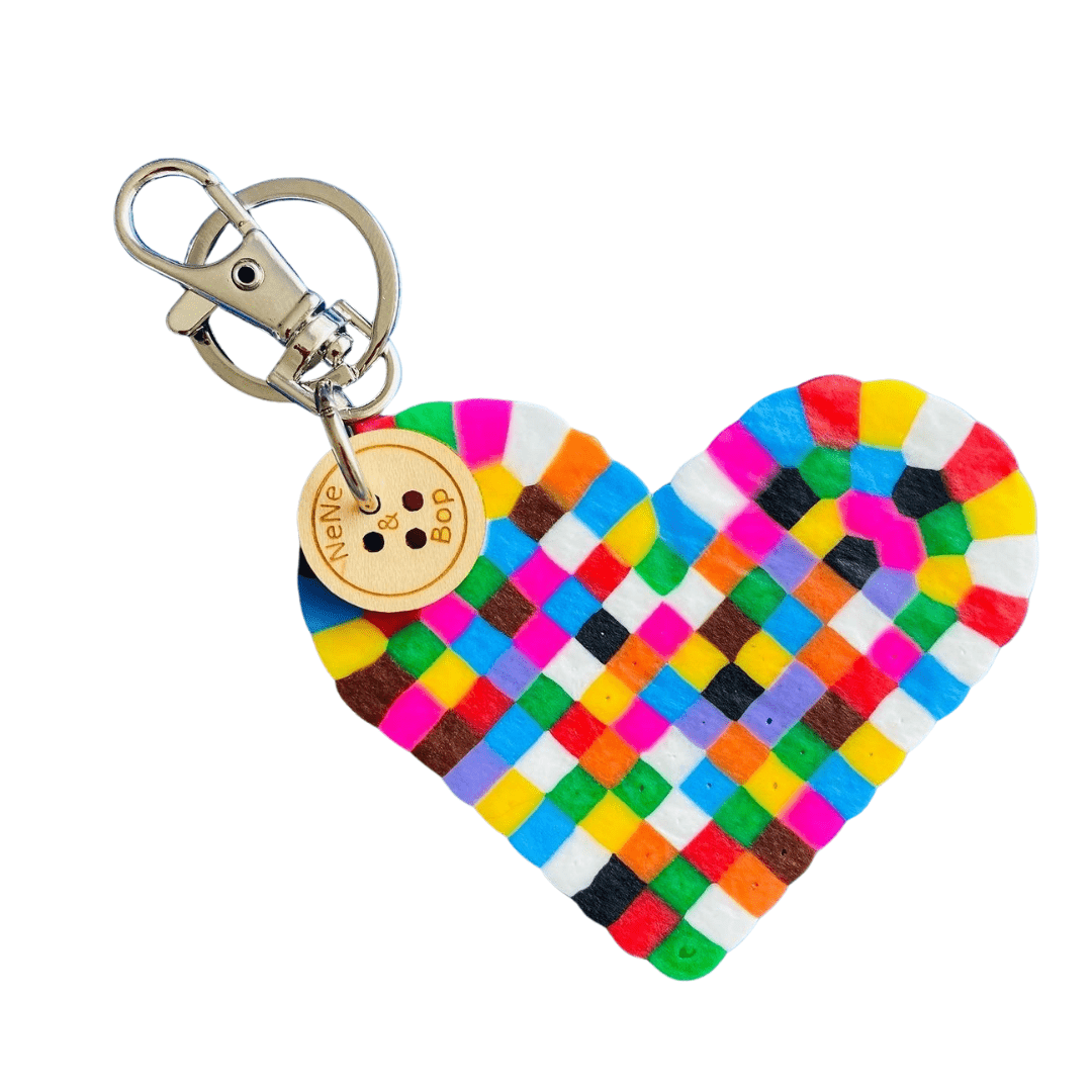 Rainbow Heart Charm
