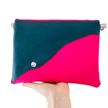 Load image into Gallery viewer, Be Leaf Magenta Deep Green Mountain - Leather Purse Plus+