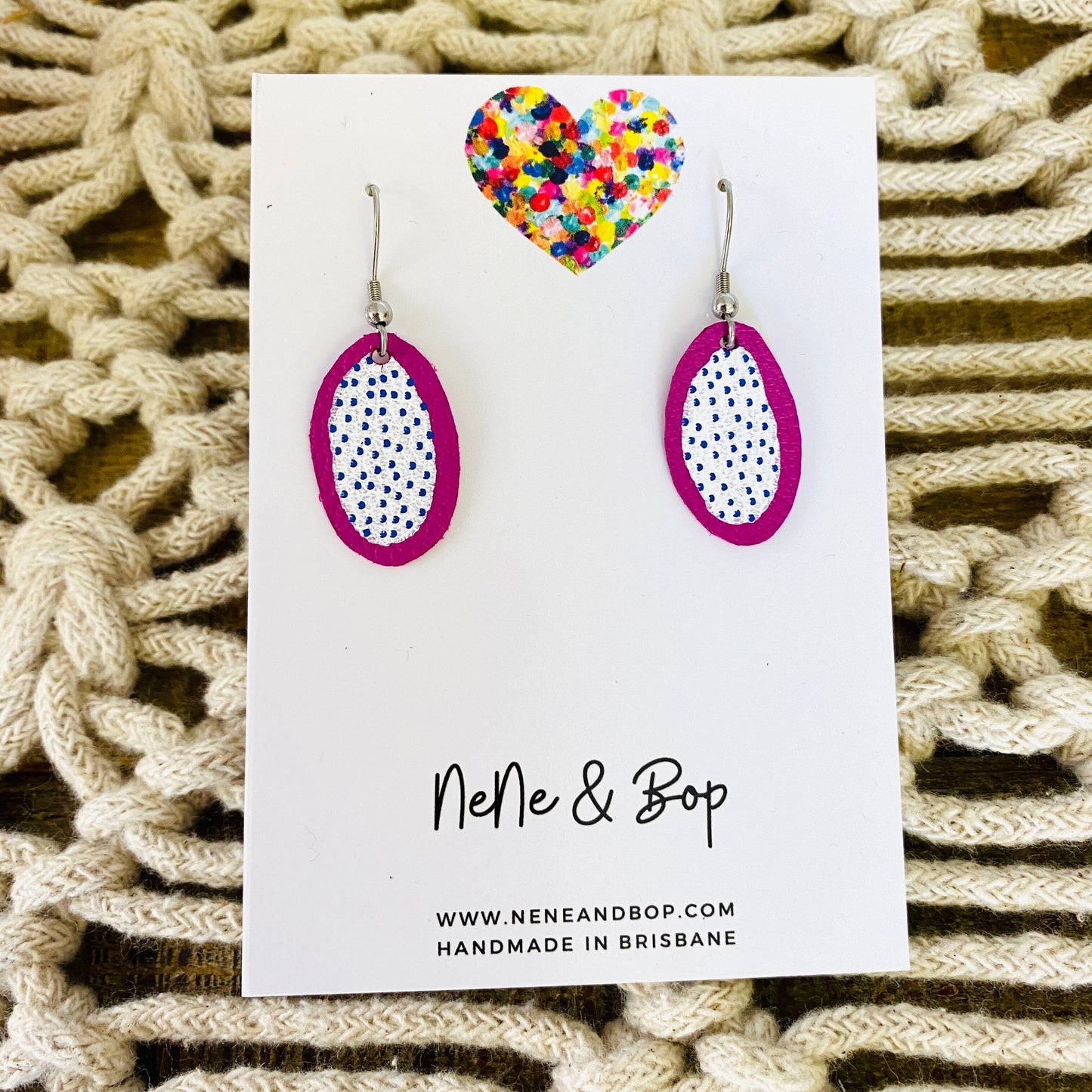 Mini Earrings - Dragon Fruit