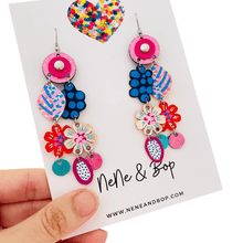 Load image into Gallery viewer, Bouquet of Blooms - Mega Berries - Leather Earrings