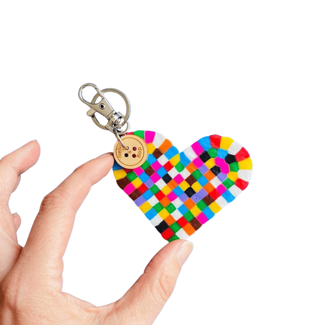 Rainbow Heart Charm