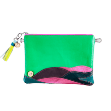 Load image into Gallery viewer, Green Landscape - Leather Purse Plus+