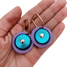 Load image into Gallery viewer, Keep a &#39;breast&#39; - Lilac, Navy, Teal Hoops