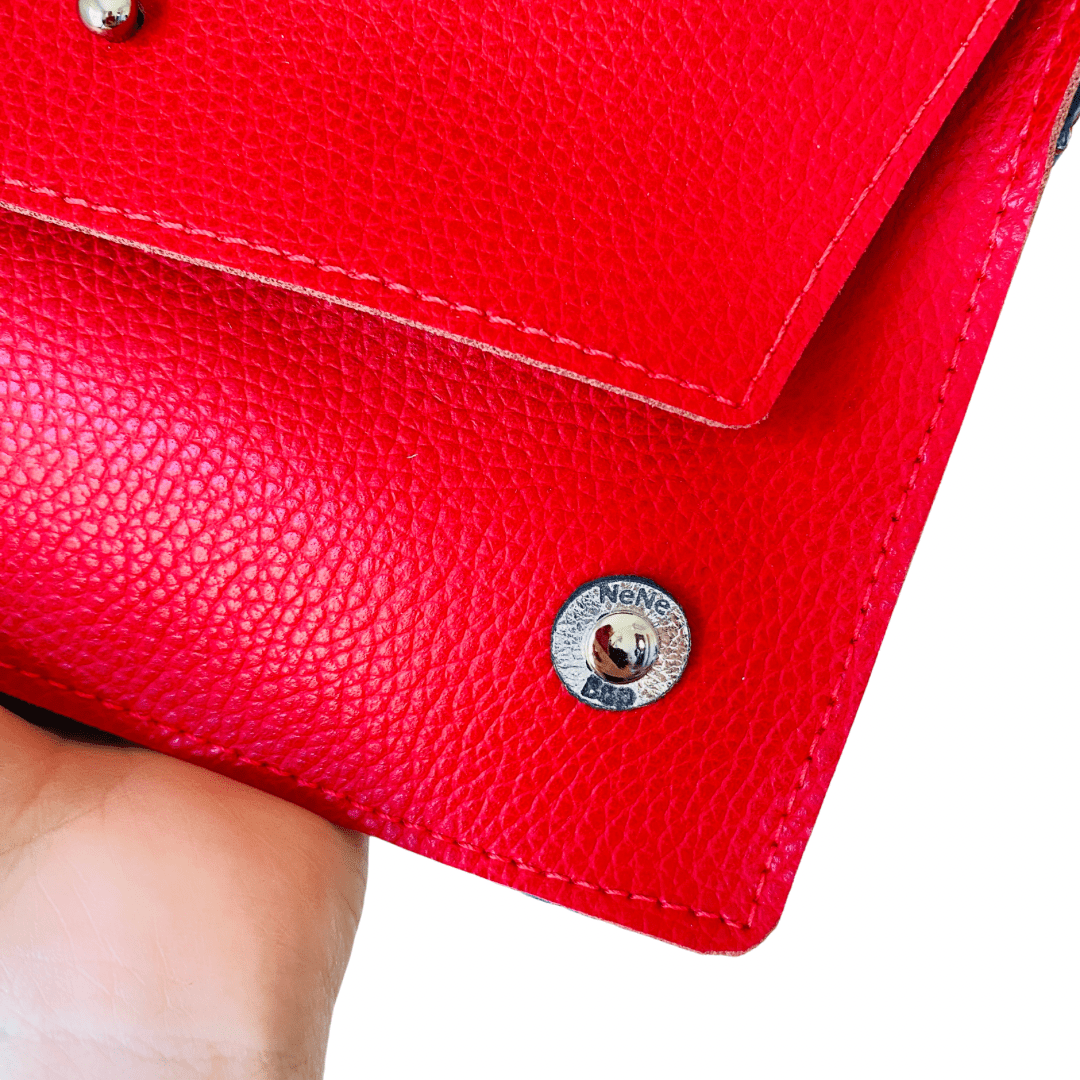 ALLY Mini - 4 in 1 Leather Bag - Red Pebble