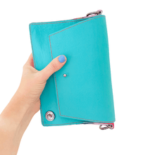 Load image into Gallery viewer, ALLY Mini - 4 in 1 Leather Bag - Aqua