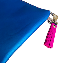 Load image into Gallery viewer, Blue Swirls - Leather Purse Plus+