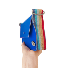 Load image into Gallery viewer, ALLY Mini - 4 in 1 Leather Bag - Electric Blue Glitter Rainbow