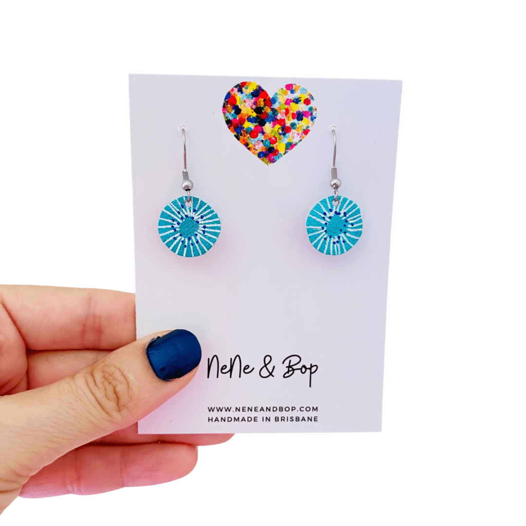 Mini Earrings - Kiwi Fruit