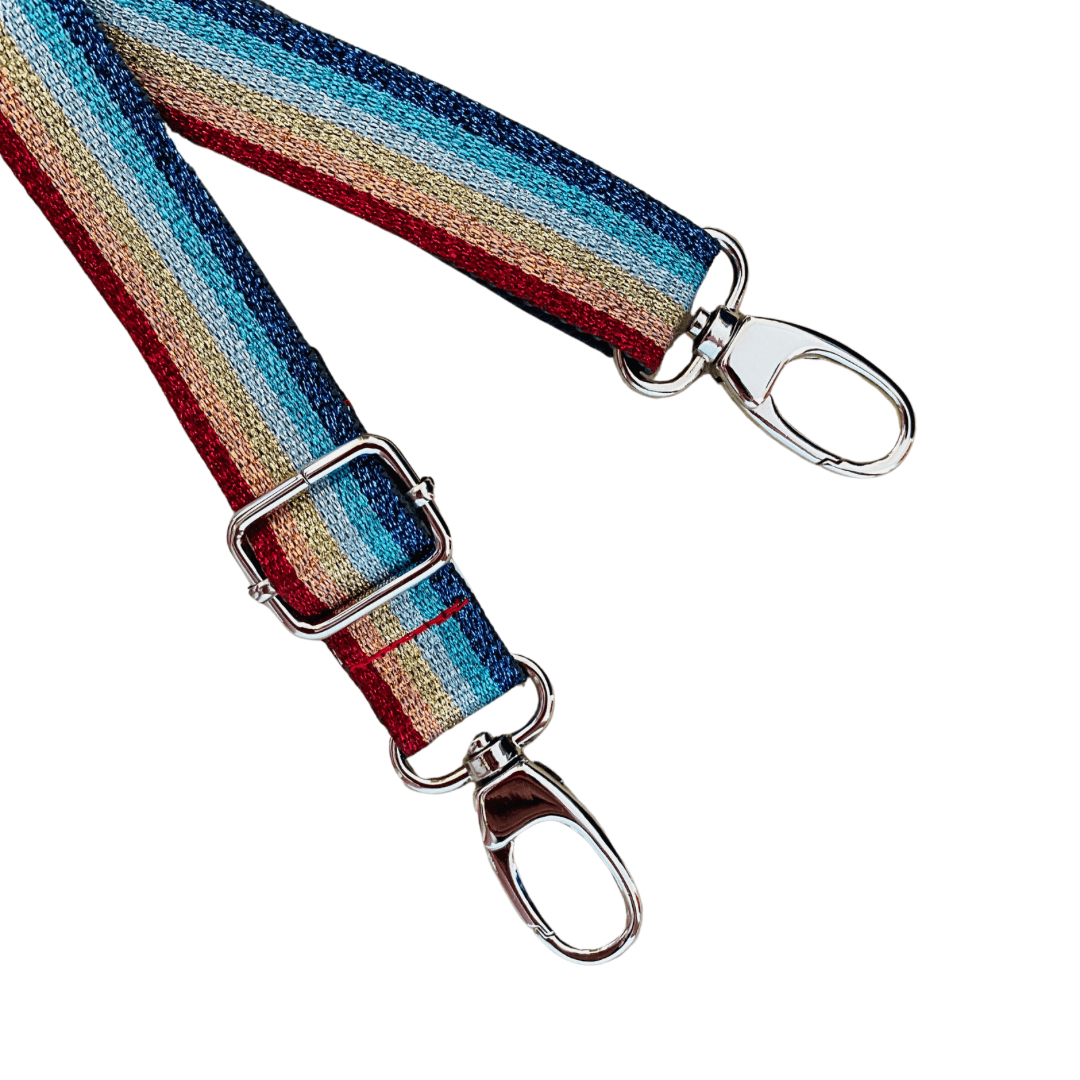 Adjustable Shoulder Strap - Narrow - Rainbow Glitter