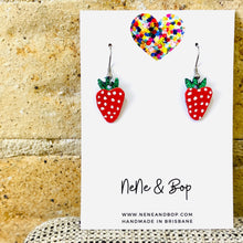 Load image into Gallery viewer, Mini Earrings - Strawberries