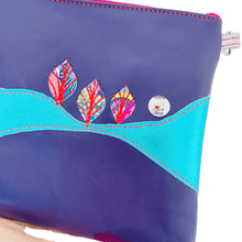Load image into Gallery viewer, Purple Teal Landscape - Leather Purse Plus+