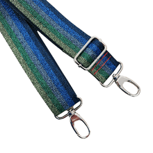 Load image into Gallery viewer, Blue/Green Glitter Spectrum - Adjustable Shoulder Strap