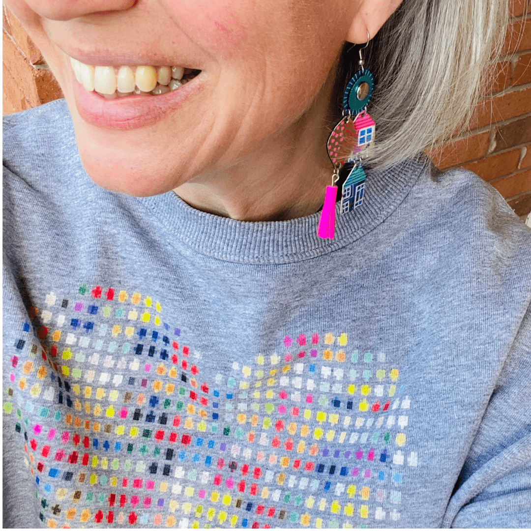 Home Sweet Home - Maxi - Leather Earrings