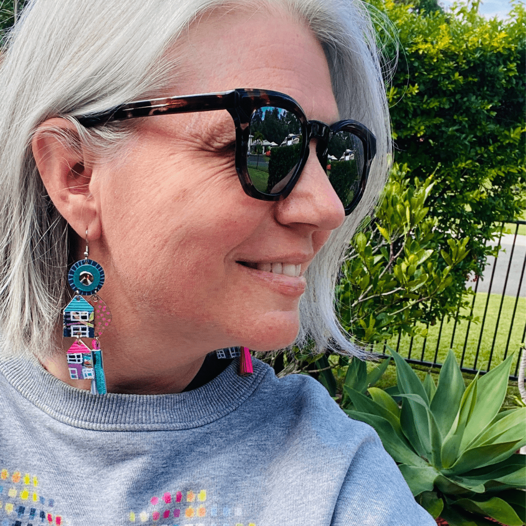 Home Sweet Home - Maxi - Leather Earrings