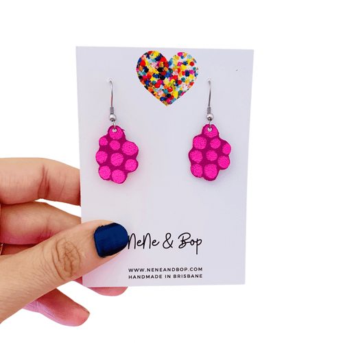 Mini Earrings - Raspberries
