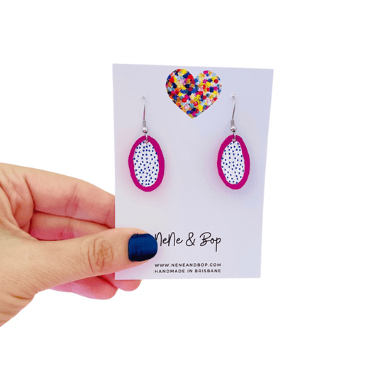 Mini Earrings - Dragon Fruit