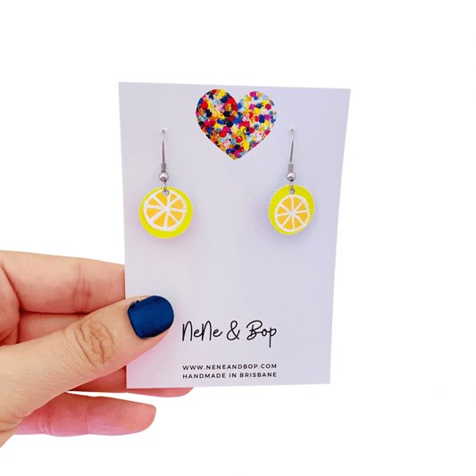 Mini Earrings - Lemon Slice