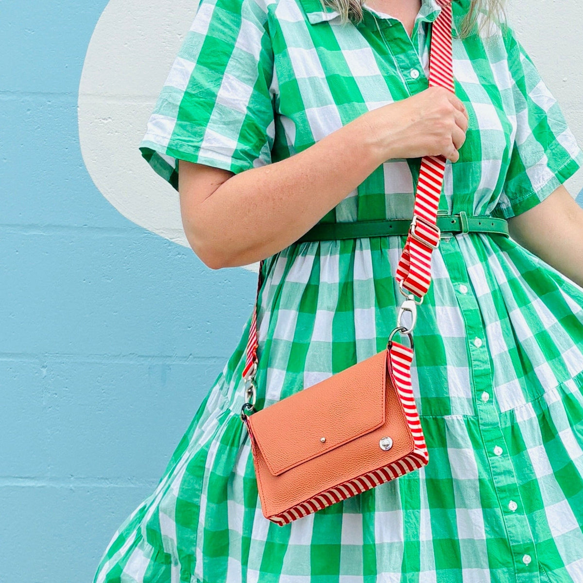 ALLY Mini - 4 in 1 Leather Bag - Tangerine Musk