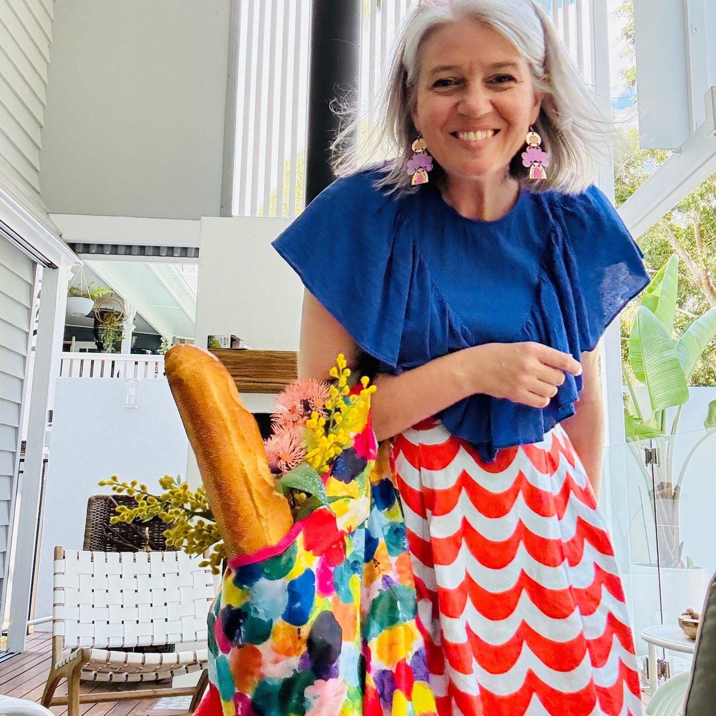 Foldable Shopping Tote - Exclusive NeNe & Bop Print