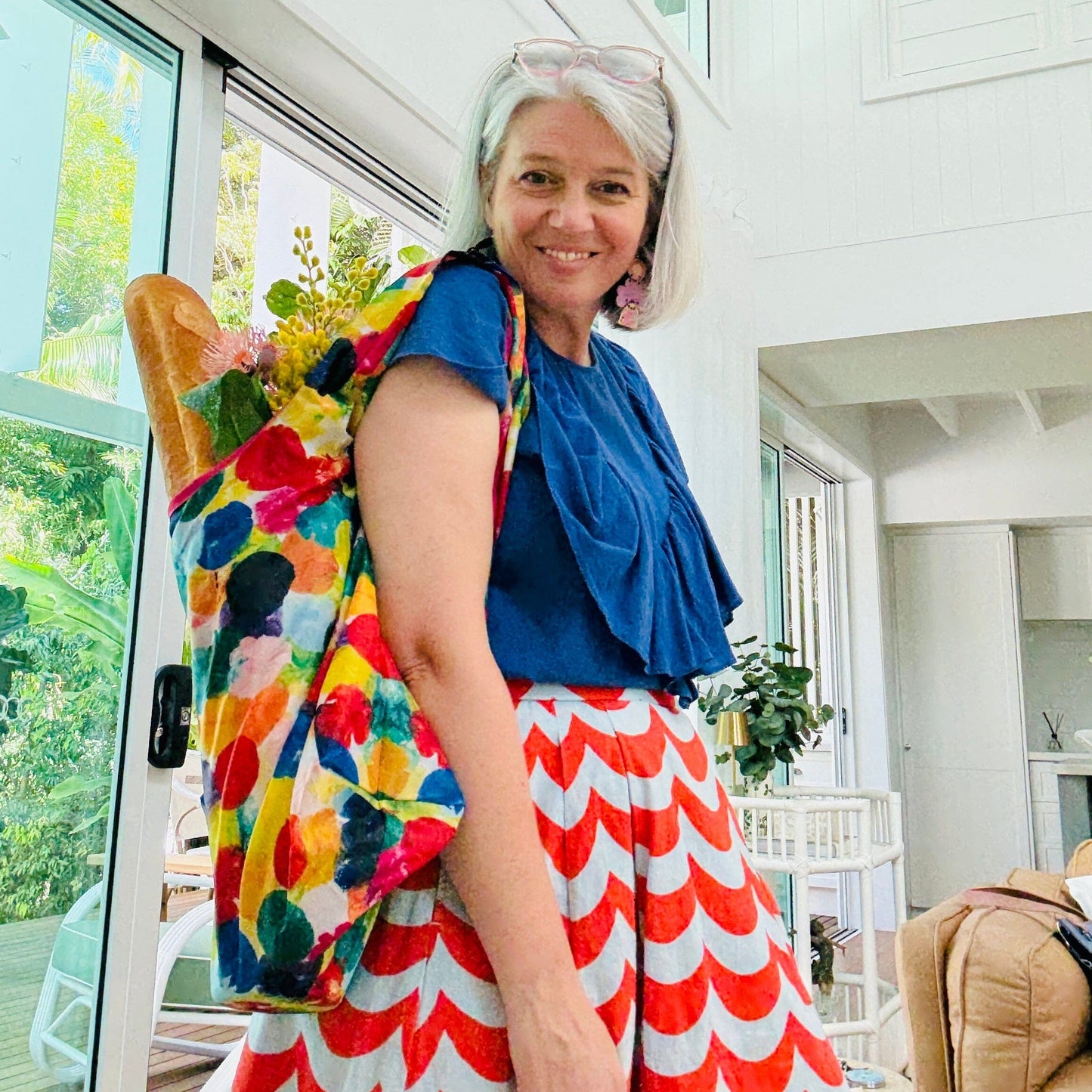 Foldable Shopping Tote - Exclusive NeNe & Bop Print