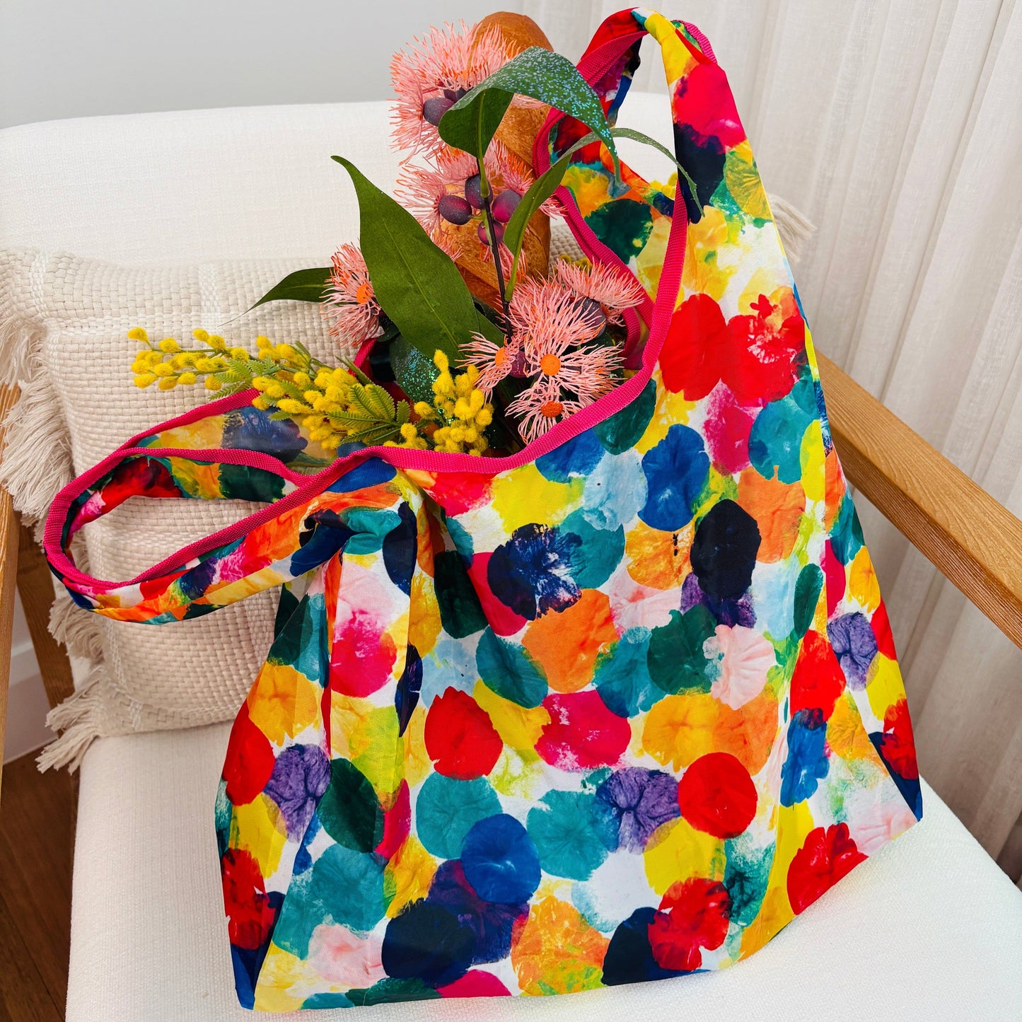 Foldable Shopping Tote - Exclusive NeNe & Bop Print