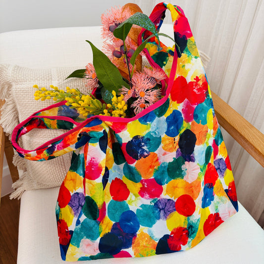 Foldable Shopping Tote - Exclusive NeNe & Bop Print