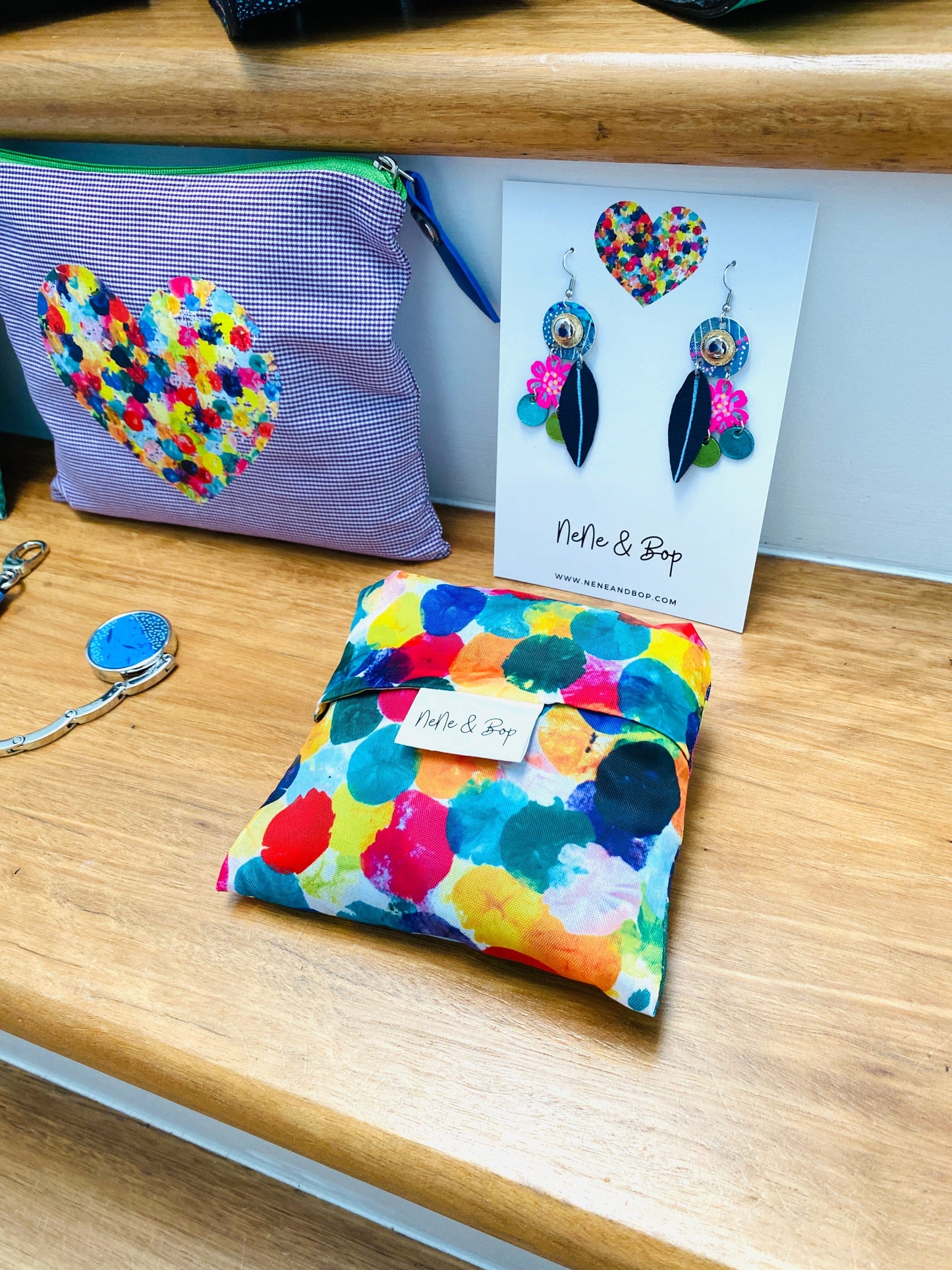 Foldable Shopping Tote - Exclusive NeNe & Bop Print